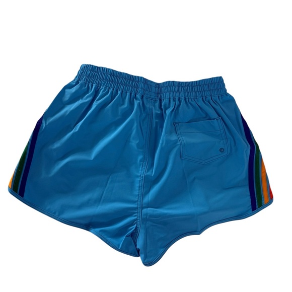 Women’s Aviator Nation blue and rainbow board shorts sz S. New. - Picture 4 of 5